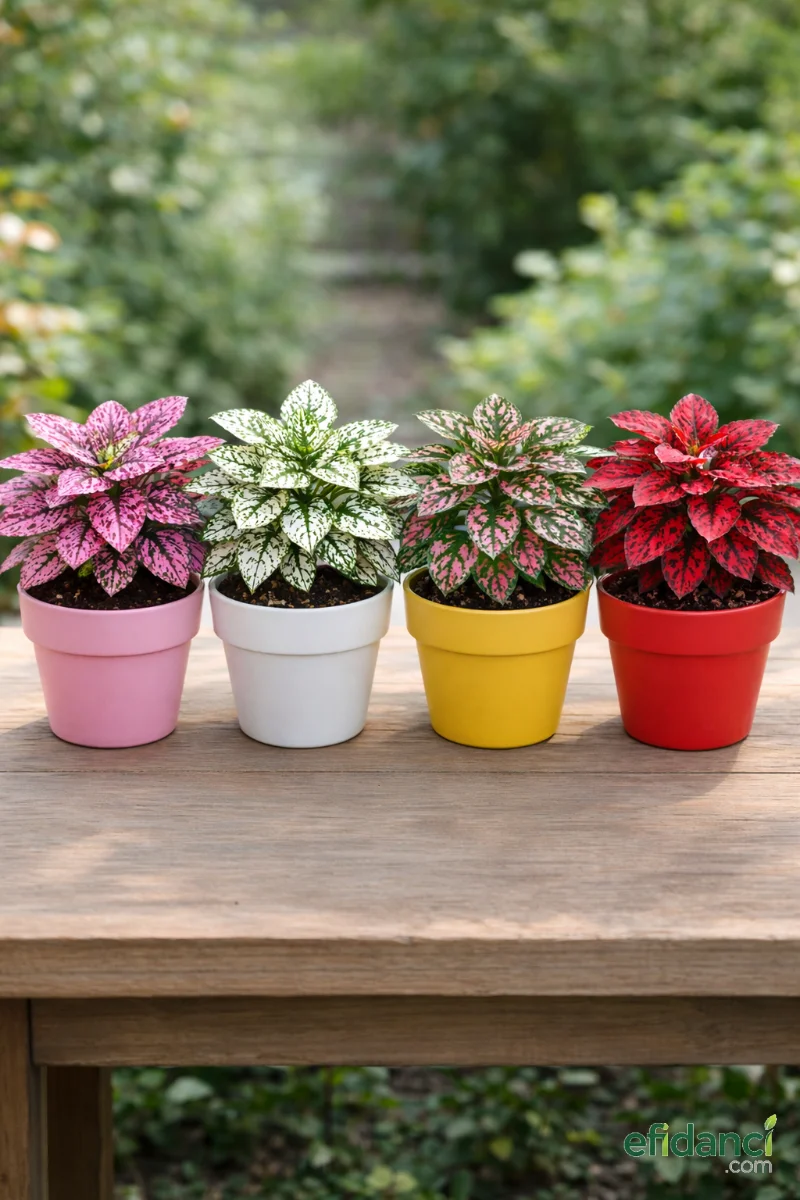 Hypoestes Phyllostachya - Hostes Çiçeği / 4’lü set / 4 farklı renk